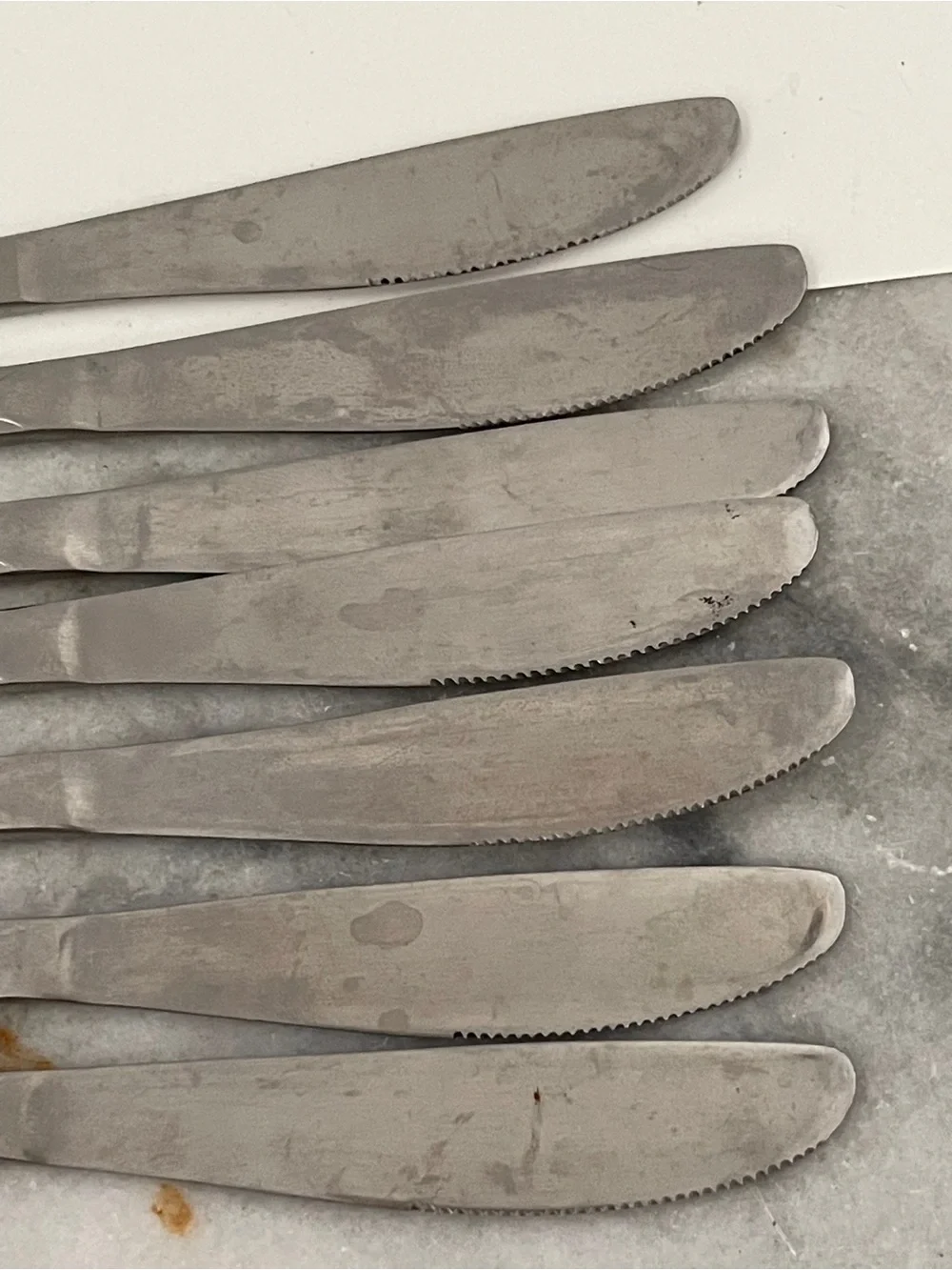 7 SOLIGEN GERMANY 8.5” Stainless & GOLD Accent Flatware Knives Add/Replacement